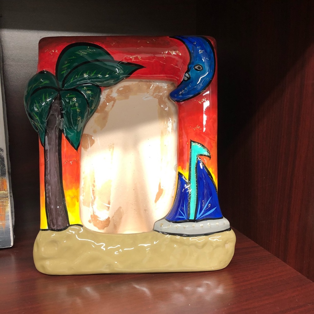 Ceramic photo frame